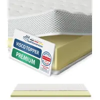 AM Qualitätsmatratzen | Surmatelas viscoélastique premium | 160x200 cm | 6 cm d'épaisseur | Surmatelas | 160/200 | Surmatelas en mousse viscoélastique | Mousse à mémoire de forme