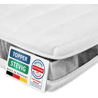 AM Qualitätsmatratzen | Basic Topper | 90x200 cm | ferme | 6 cm d'épaisseur | Surmatelas | 90/200 | Mousse confort Topper