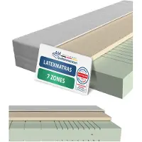 AM Qualitätsmatratzen | Matelas en latex 160x200 cm | H2 | Matelas de haute qualité avec revêtement en latex de 4 cm | 20 cm d'épaisseur | Fabriqué en Allemagne | 160 x 200 cm
