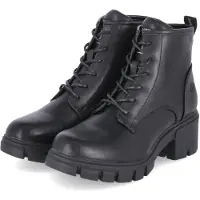 Dockers par Gerli : chaussures pour femmes, bottines, chaussures à lacets, couleur noire, style décontracté