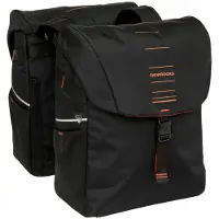 New Looxs Sacoche double pour vélo Vigo Double - 40 litres - 30 x 19 x 40 cm (2x) - Noir-orange