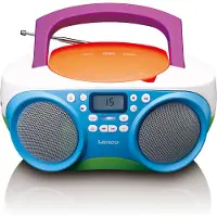 Lenco Radio portable FM avec Lecteur CD/USB SCD-41 Multicolore