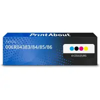 PrintAbout Toner compatible pour Xerox 006R04383/84/85/86 - 4 couleurs - Multipack