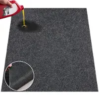 Vevor Tapis de Sol de Garage 914,4x1524x2,4 mm Tapis Protection Antidérapant Dessous de Voitures Imperméable à Eau/Boue/Huile Taille Compacte avec Forte Adhérence pour Garages