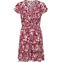 ONLY Robe-chemise 'ONLClaudette' beige / merlot