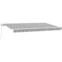 vidaXL Store rétractable Anthracite 400 x 200 cm Tissu