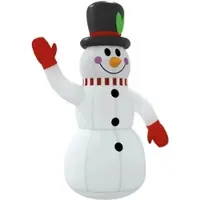 vidaXL Bonhomme de neige gonflable avec LED 120 cm