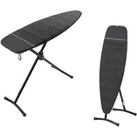 Brabantia TABLE A REPASSER ET A VAPEUR D - 2 EN 1- POUR REPASSAGE HORIZONTAL ET DEFROISSAGE VERTICAL - 135 x 45 CM - DENIM BLACK