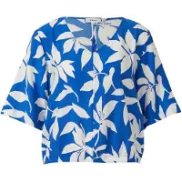 s.Oliver Chemisier bleu roi / blanc