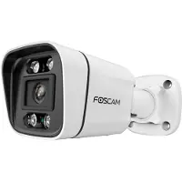 Foscam V5EP, caméra de sécurité IP, pour l'extérieur, filaire, compatible Amazon Alexa et Google Assistant, 4500 K, e FCC, CE et UKCA, ERP