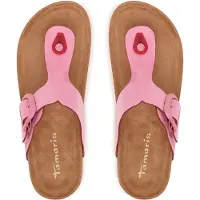 Tamaris Mules à orteils séparés pour femme, semelle plate, modèle vegan 1-27400-46, pointure : 39 EU, couleur : rose