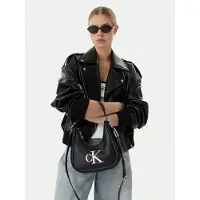 Calvin Klein Sac bandoulière 'BOLD' noir / blanc