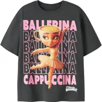 Name it T-Shirt 'NKFAida Brainr' orange / rose pastel / noir / blanc