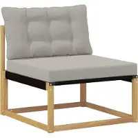 vidaXL Ensemble de canapés d'extérieur avec coussins, 10 pièces, blanc et gris clair