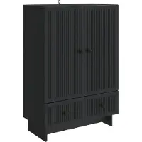 vidaXL Buffet noir 66 x 34,5 x 95 cm en aggloméré