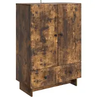 vidaXL Buffet en chêne fumé 66 x 34,5 x 95 cm, aggloméré