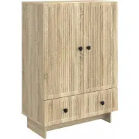vidaXL Buffet en chêne Sonoma, 66 x 34,5 x 95 cm, aggloméré