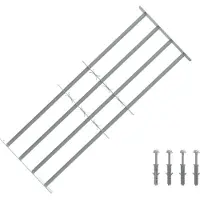vidaXL Grille de sécurité pour fenêtres avec 4 barres croisées 3 pcs