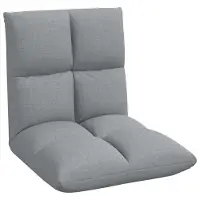 vidaXL Fauteuil à pied réglable , tissu gris clair