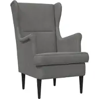 vidaXL fauteuil Gris foncé Velours
