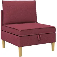 vidaXL Canapé avec rangement, en tissu