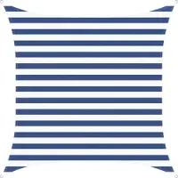 vidaXL Voile D'ombre Extérieure Bleu Et Blanc 2 X 2 M