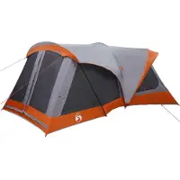 vidaXL Tente familiale pour 14 personnes, gris et orange