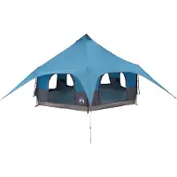 vidaXL Tente familiale pour 10 personnes, couleur bleue