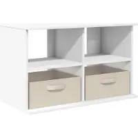 vidaXL Meuble TV avec tiroirs , blanc, 79 x 40 x 48 cm