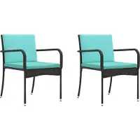 vidaXL Ensemble De Jardin Avec Coussin Acier