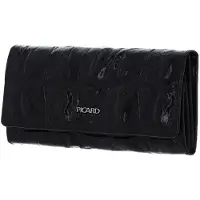 PICARD Cuir porte-monnaie Key Largo 1 Long Wallet Black noir