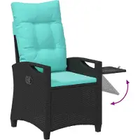 vidaXL Chaise de jardin réglable 56 x 60 x 112 cm en acier