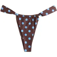 Next Bas de bikini bleu clair / marron