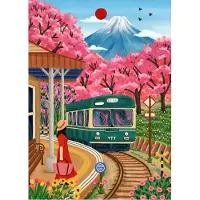Pieces & Peace : puzzle « Fuji Blossoms » de 500 pièces pour adultes