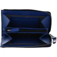 PICARD Cuir porte-monnaie Key Largo 1 Zip Wallet Royal bleu marine