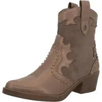Salinyang Bottes de cowboy marron