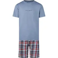 Phil&Co. Pyjama court bleu-gris