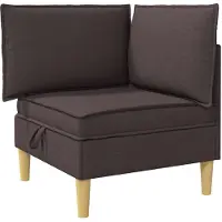 vidaXL Canapé avec rangement, en tissu