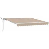 vidaXL , store enrouleur extensible, beige, 300 x 250 cm, polyester