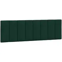 vidaXL Coussin de tête de lit "Hanko" vert foncé 160 cm velours