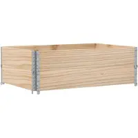 vidaXL Jardinière 120x80 cm bois massif de pin