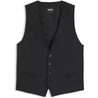 BOSS Gilet cintré en sergé de laine vierge
