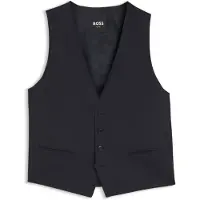 BOSS Gilet cintré en sergé de laine vierge