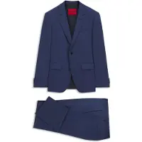 HUGO Costume deux pièces Slim en twill stretch performant