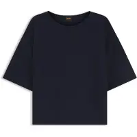 BOSS Pull Relaxed en coton et laine vierge
