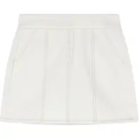 Armani Exchange pour femme. XW002256AF21335M0054 Jupe taille haute blanc (S), Casuel, Coton