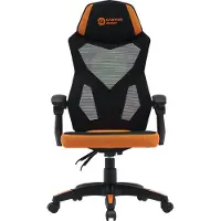 Canyon Chaise de gaming Wave MCH02 Mesh, réglable, Noir/Orange