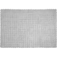 vidaXL Couverture en Fourrure de Lapin Synthétique 4 pcs Gris