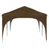 vidaXL Tente de réception pliable 575 x 288 x 245 cm, tissu Oxford taupe