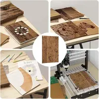 vidaXL : Plaques de décoration, 50 pièces, bois de récupération, 15 x 21 x 0,27 cm, matériau composite en bois